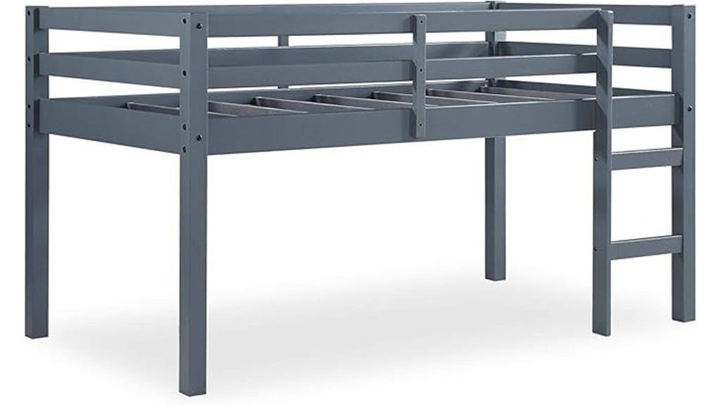 milton twin loft bed