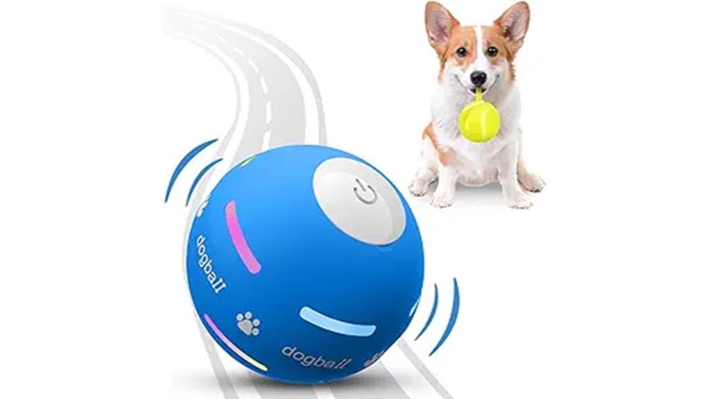 motion activated usb rechargeable dog ball