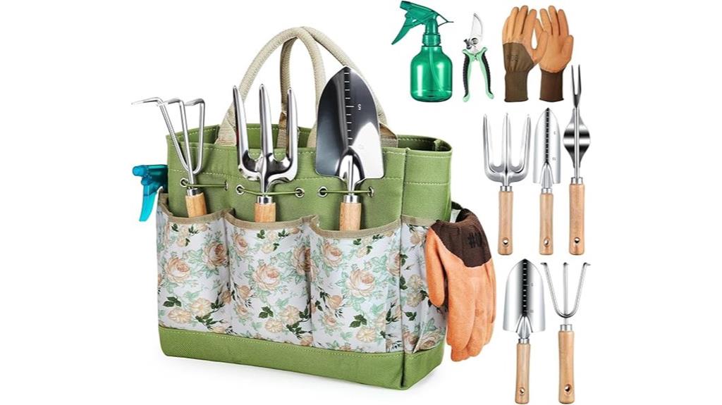 nine piece heavy garden tools