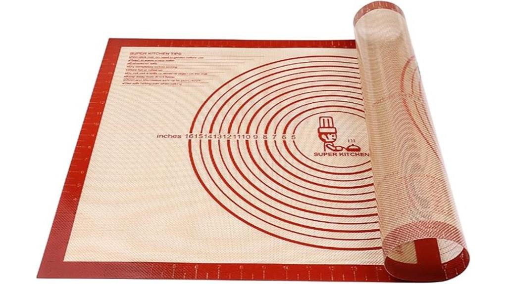 non slip pastry silicone mat