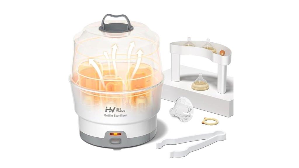 one button baby bottle sterilizer