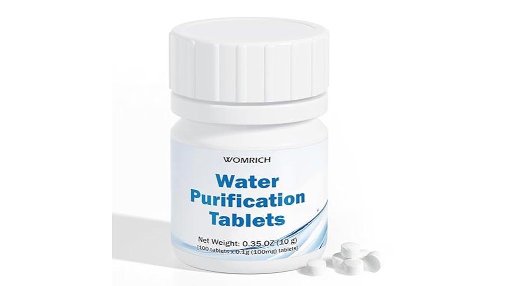 one hundred water tablets