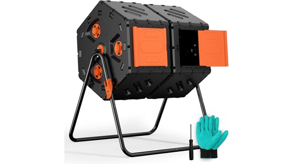 outdoor 45 gallon dual chamber