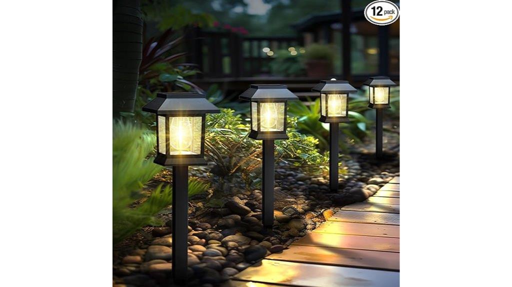 outdoor waterproof solar pathway lights