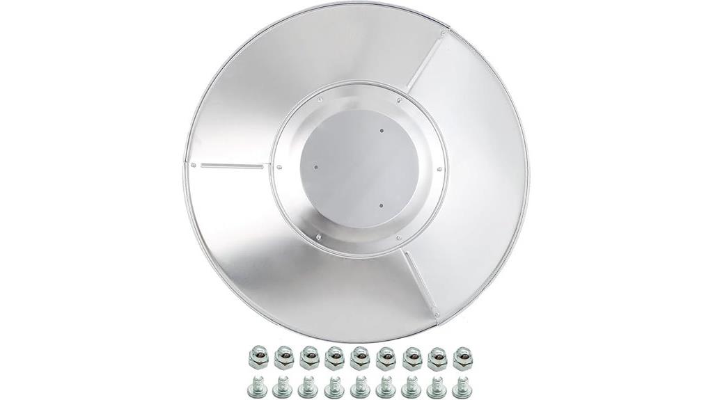 patio heater reflector shield