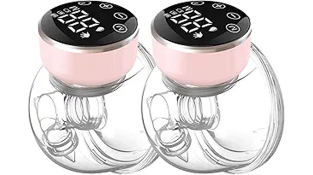 pink wearable pump long battery