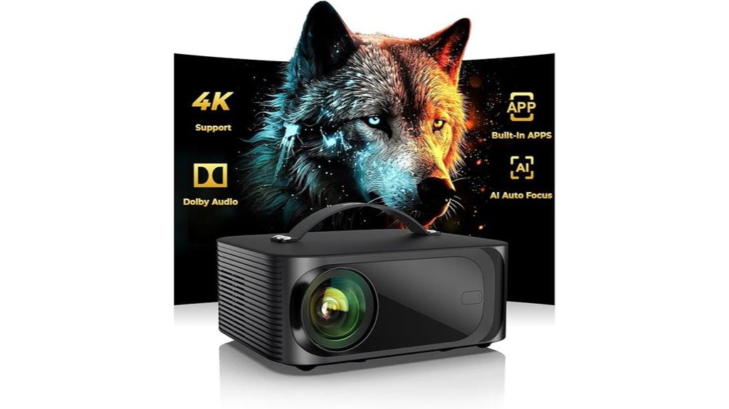 portable 4k wifi projector