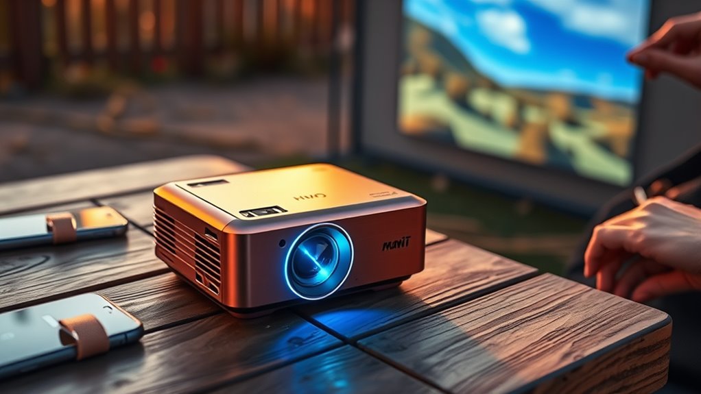 portable brightness resolution connectivity