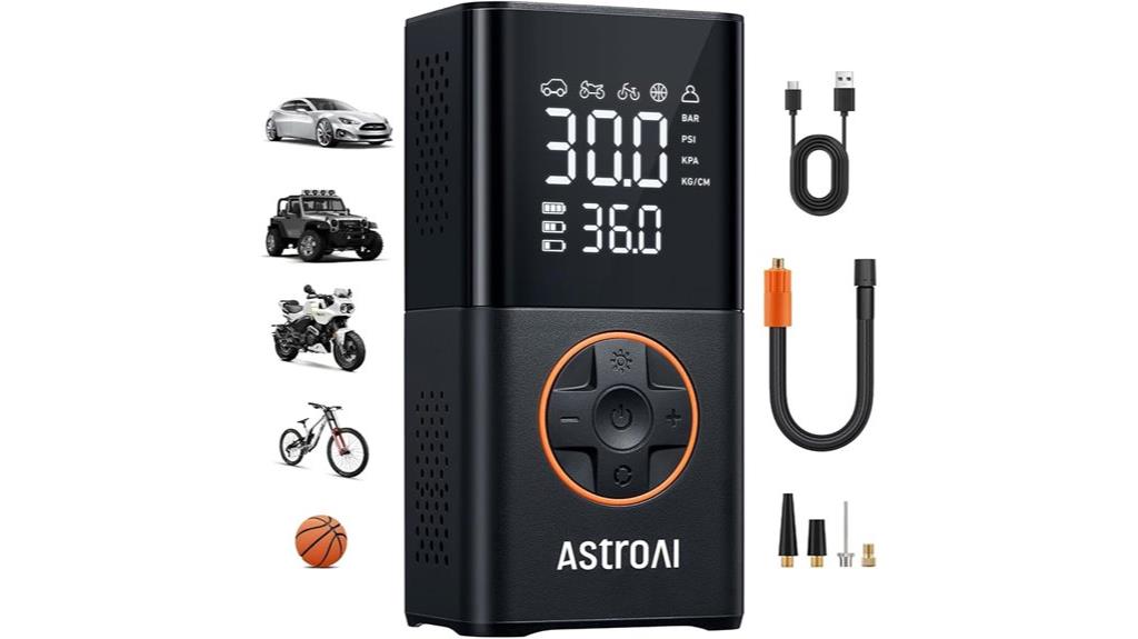 portable digital tire inflator