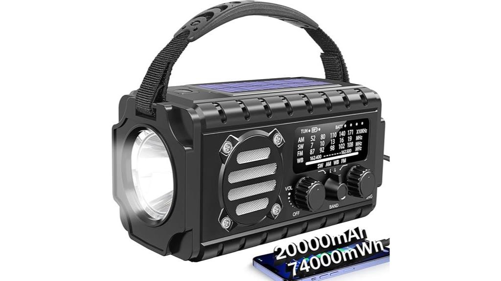 portable emergency radio charger