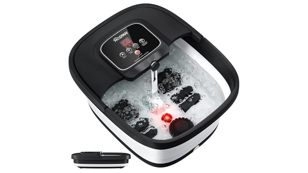 portable heated bubble foot spa