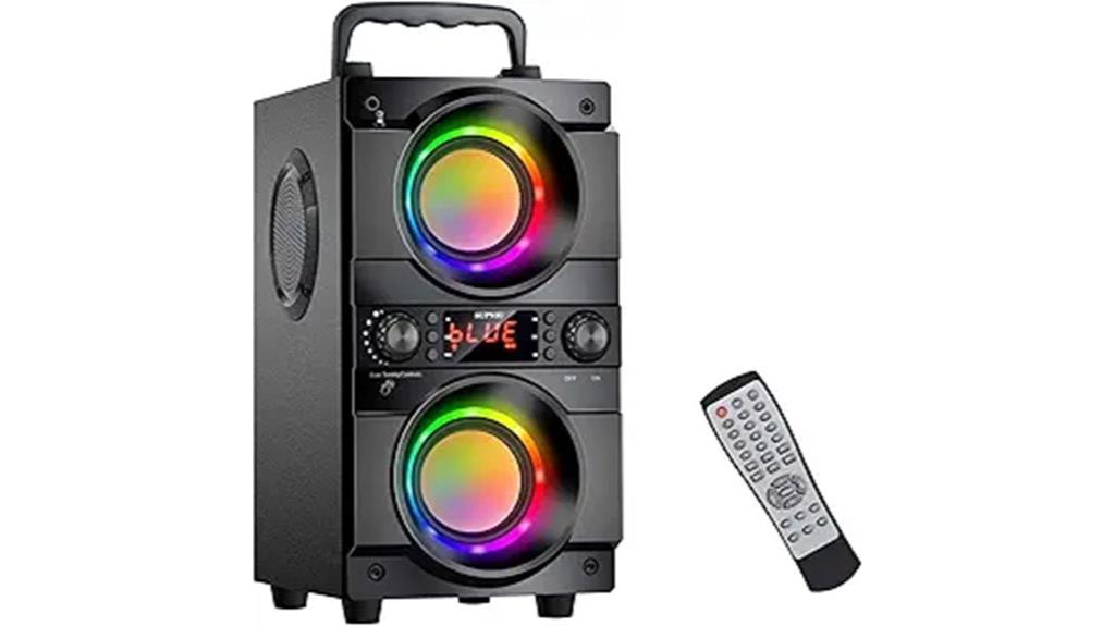 powerful bluetooth speaker with lights
