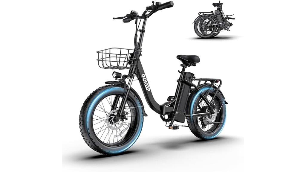 powerful foldable electric bike