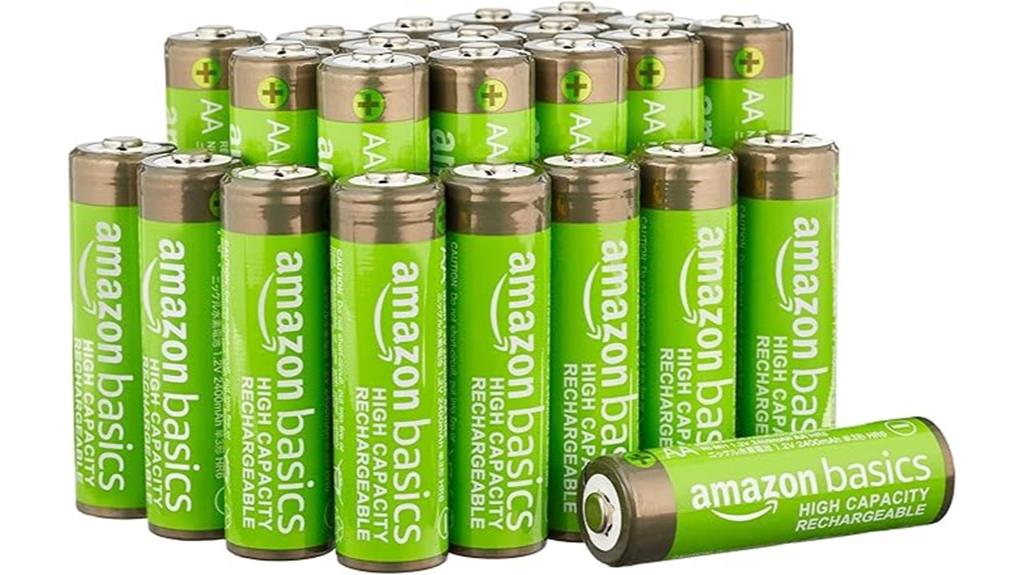 rechargeable aa batteries pack