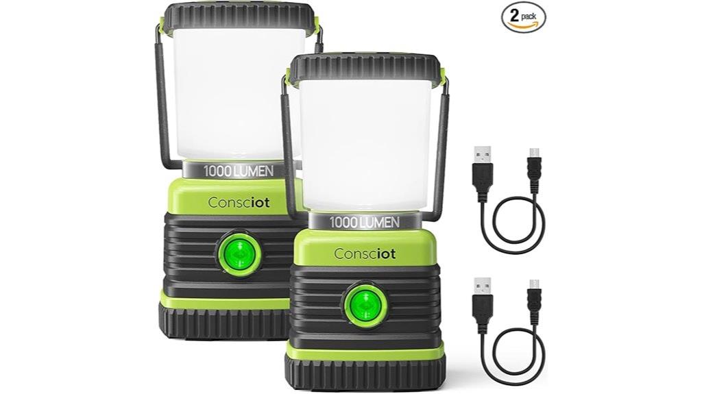 rechargeable camping lanterns pack