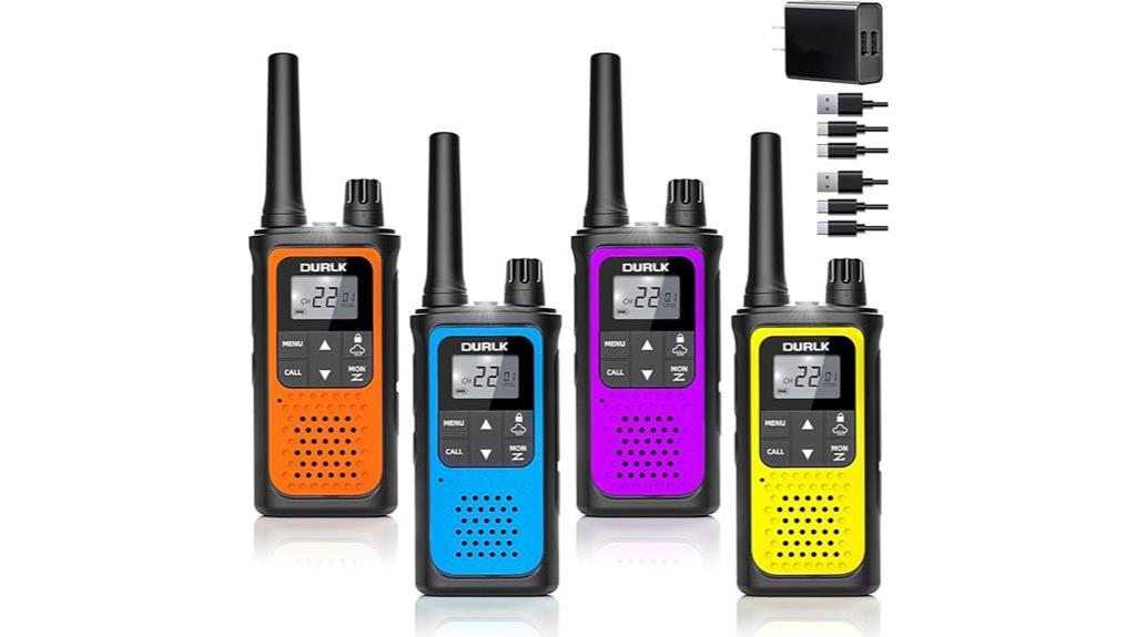 rechargeable long range walkie talkies