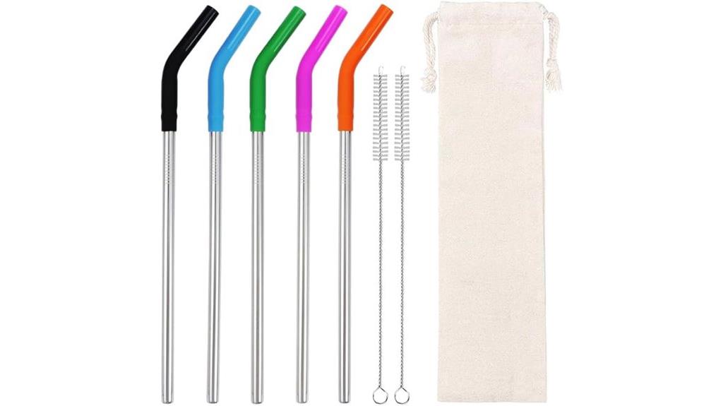 reusable stainless steel straws