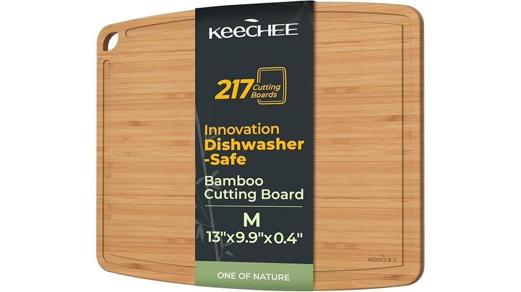 reversible bamboo cutting board