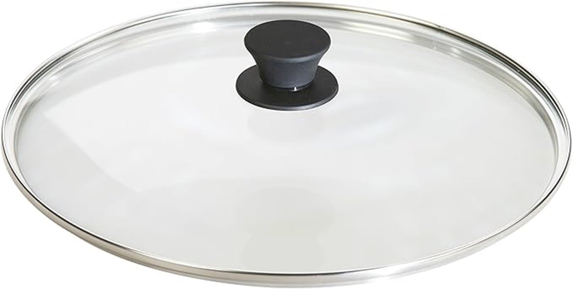 round tempered glass lid