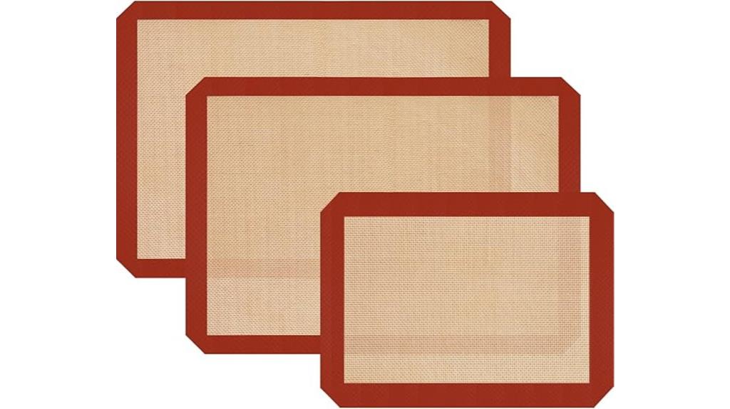 silicone non stick baking mats