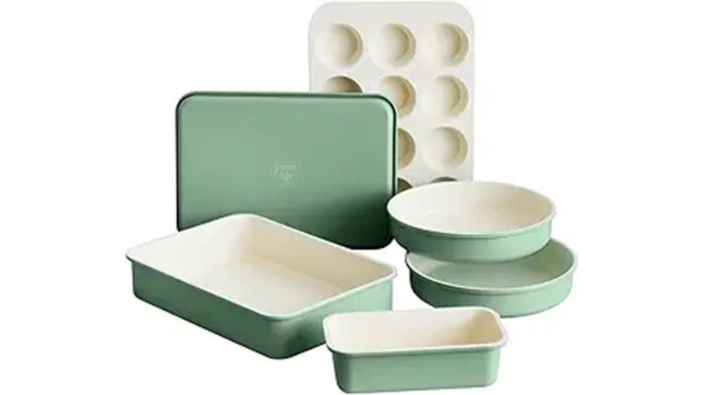 six piece nonstick baking set
