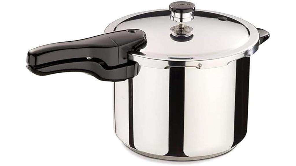 six quart stainless pressure cooker
