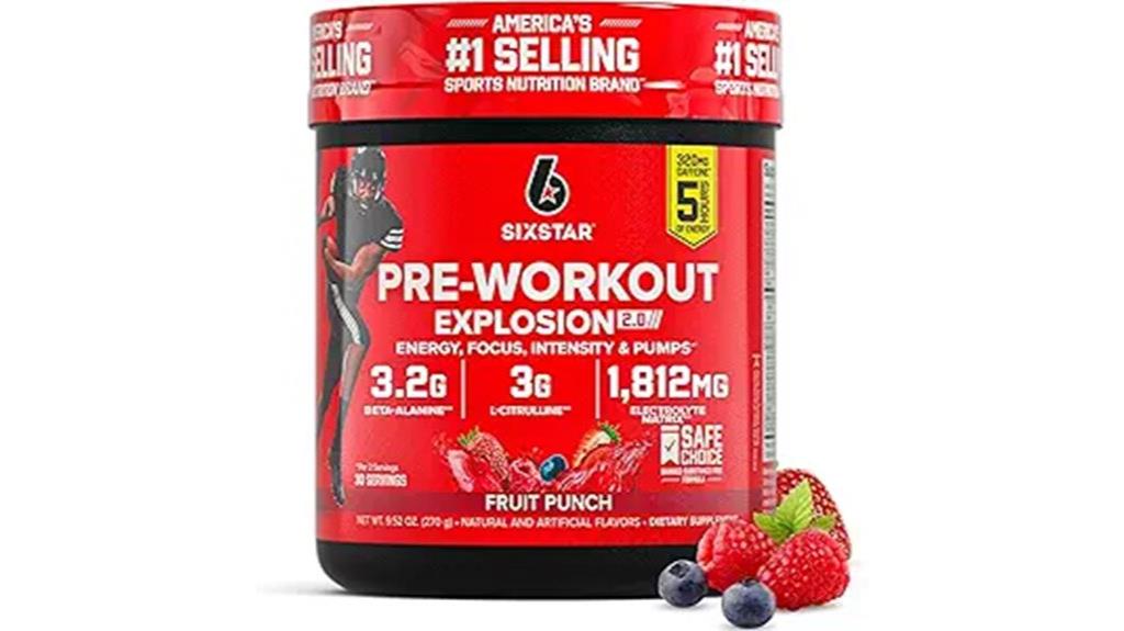 six servings pre workout
