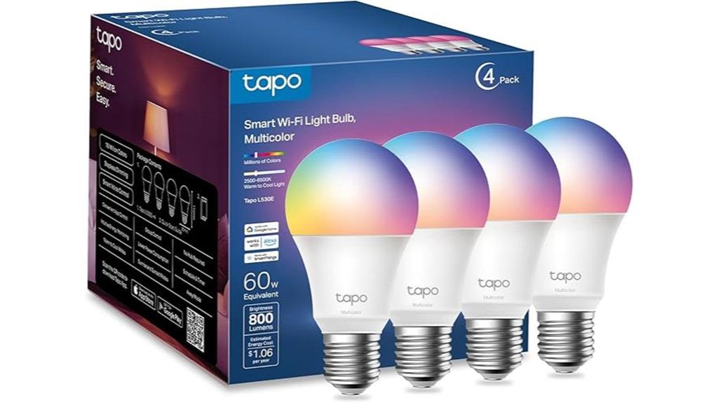 smart 4 pack light bulbs