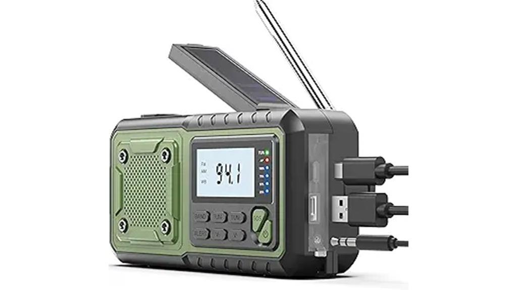 solar powered emergency radio