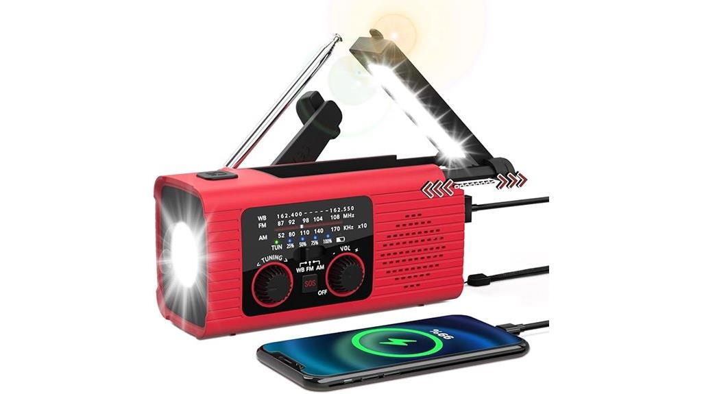solar powered emergency weather radio