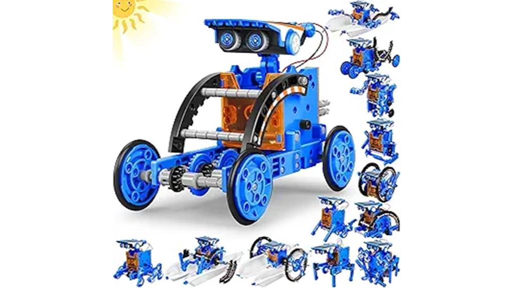 solar powered multi robot kit