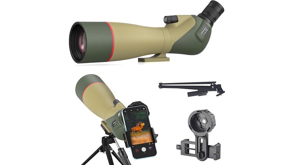 spotting scope with tripod