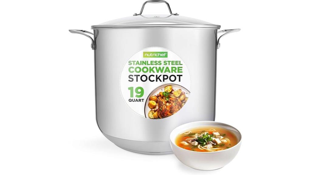 stainless steel 19 quart pot