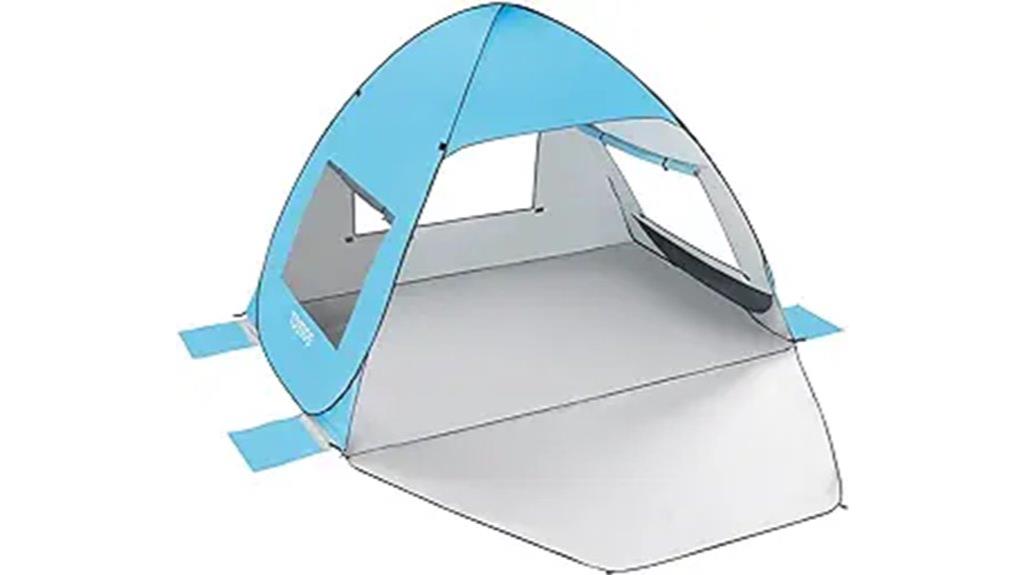 sun protection beach tent