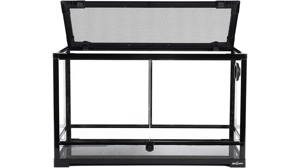 tempered glass reptile habitat
