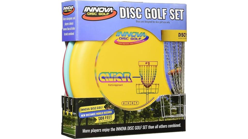 three disc golf pack