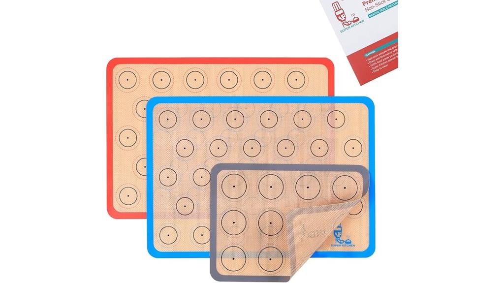 three piece silicone mat set