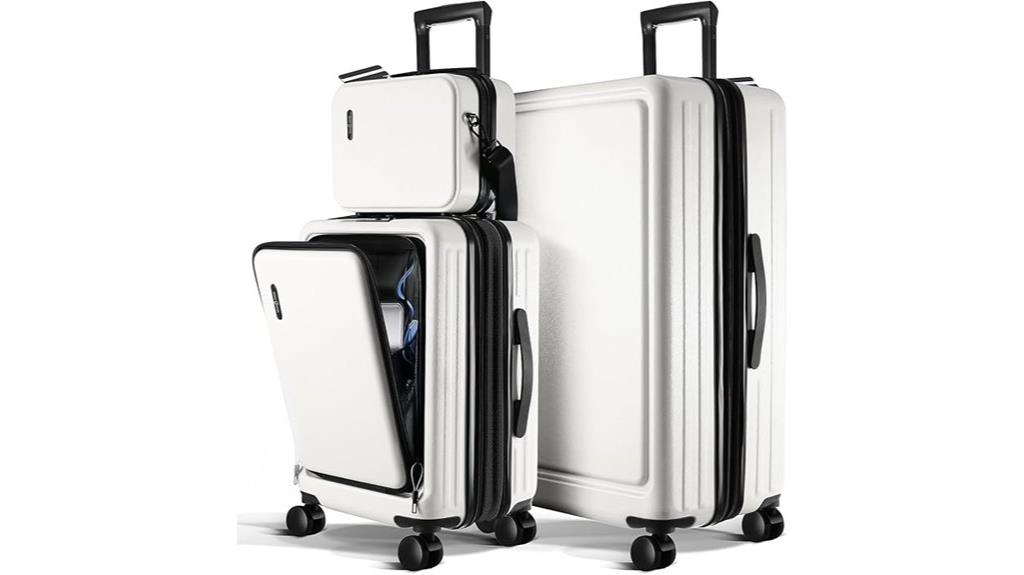 three piece spinner luggage set
