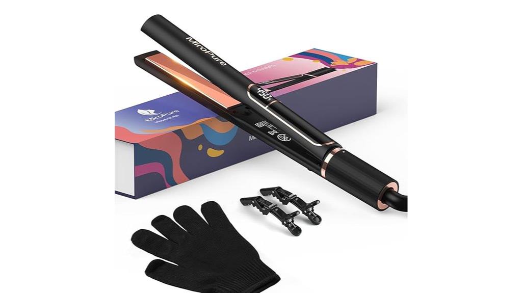 titanium plate hair straightener