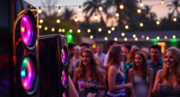 top lighted party speakers