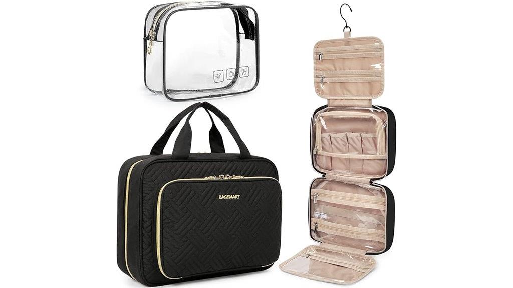 travel makeup organizer with tsa