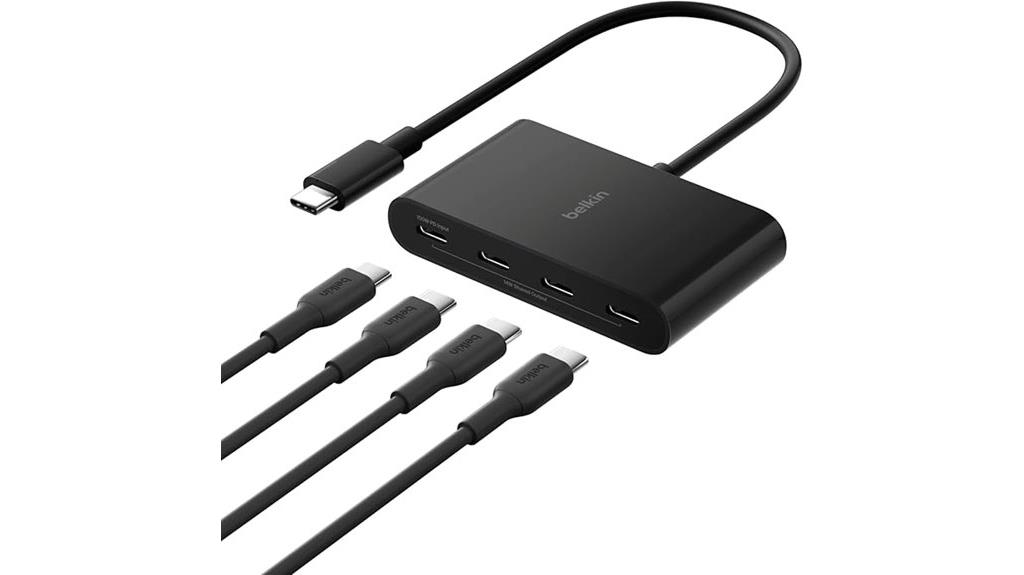 usb c hub with four ports