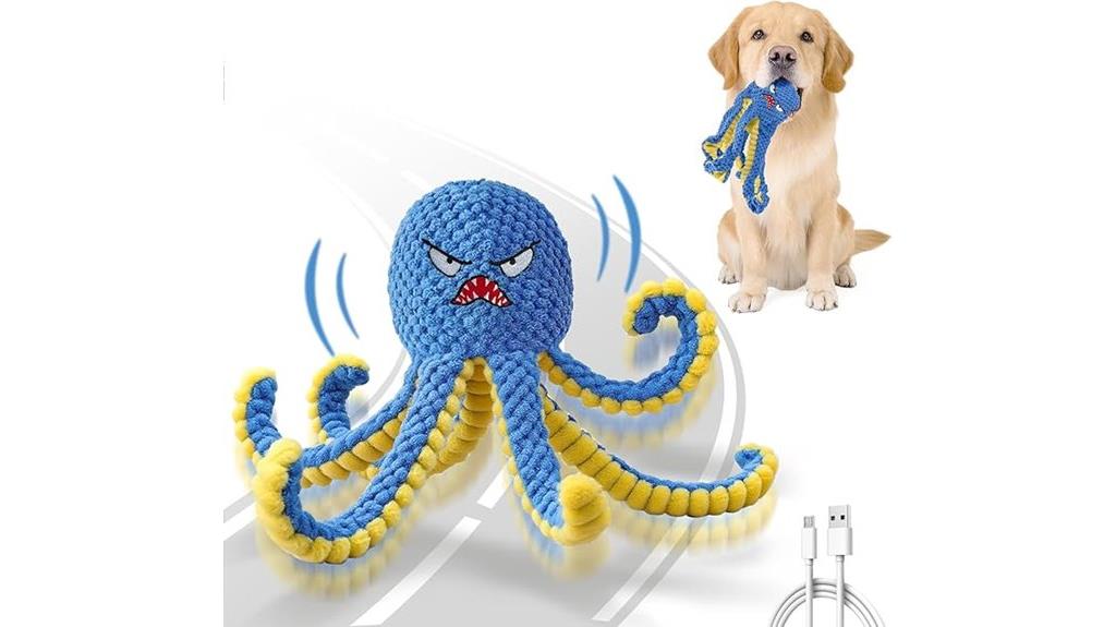 usb rechargeable dog octopus