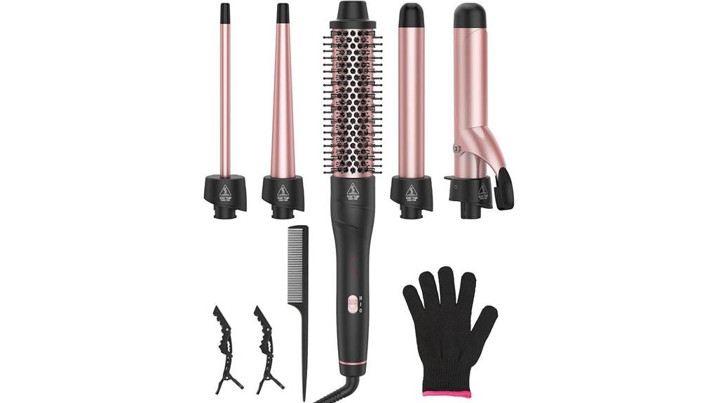 versatile 5 in 1 curling iron