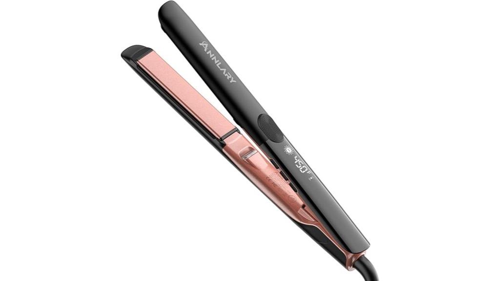 versatile titanium ceramic flat iron