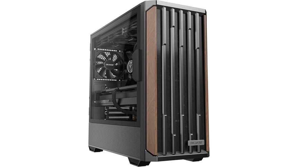 walnut pc case radiator