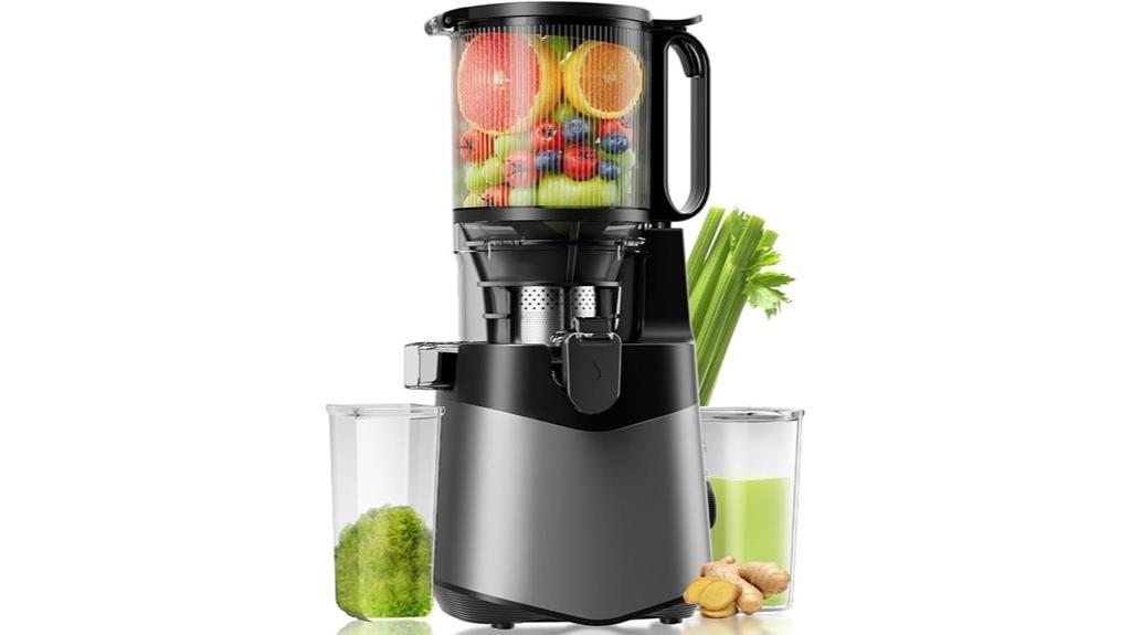 wide feed juicer opening
