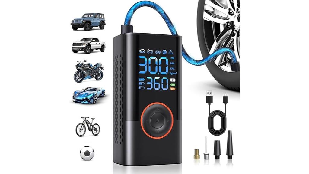 wireless digital tire pump