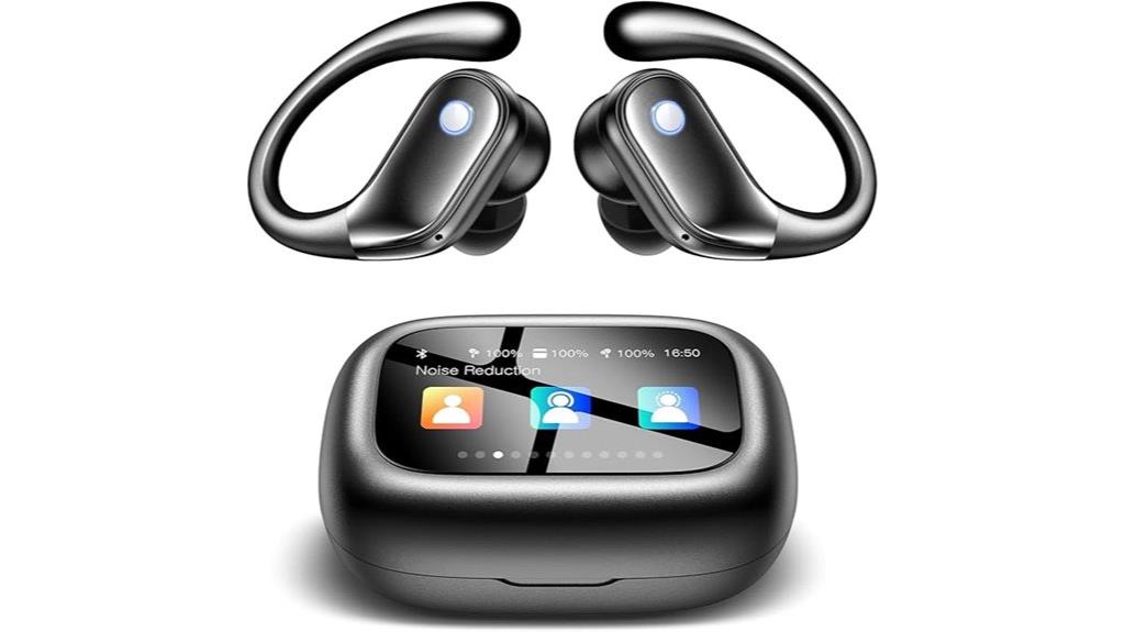 wireless noise cancelling touch earbuds