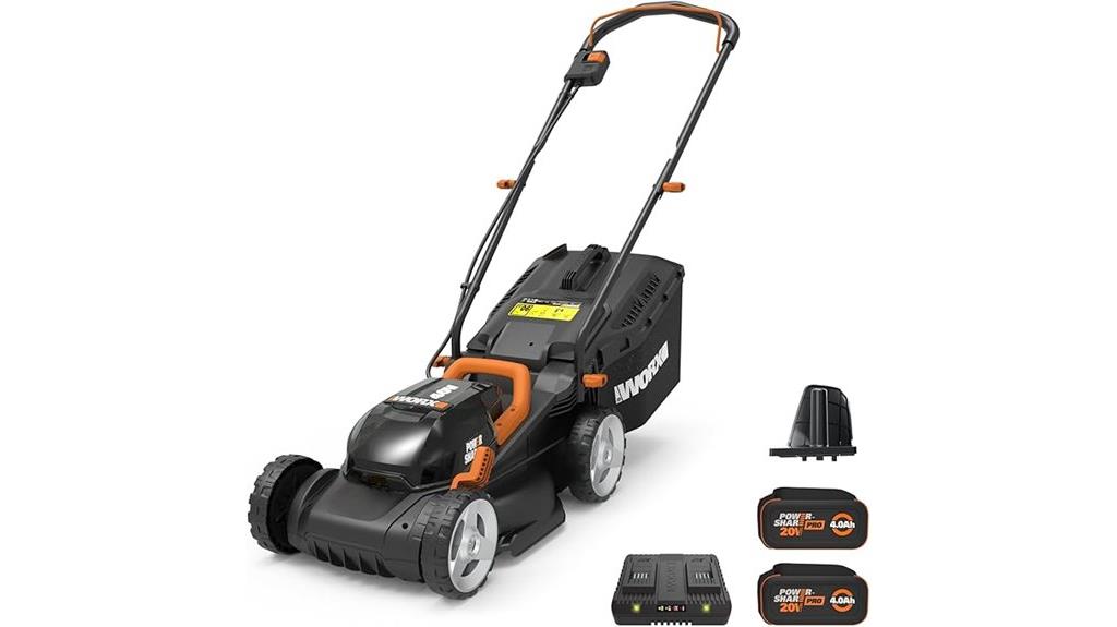 worx 40v cordless mower